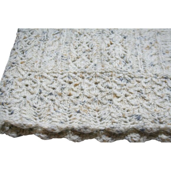 VTG 90's Handknitted Express Sweater Womens M Marled Cable Knit Classic Preppy - Picture 3 of 8